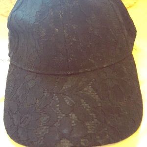 🖤Black lace hat